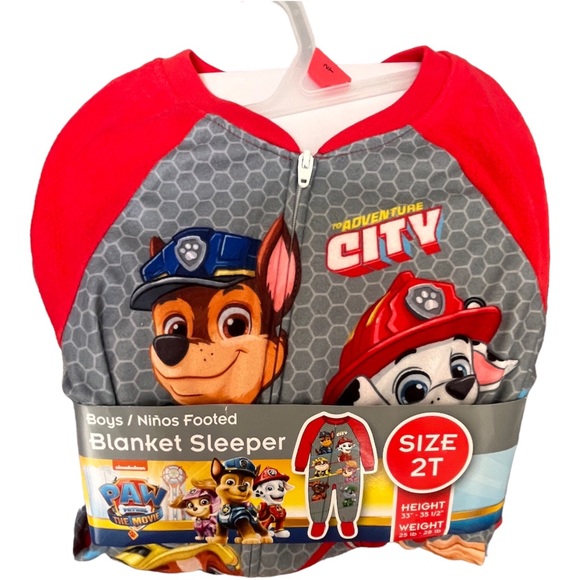 COPY - Nickelodeon Paw Patrol Sleeper Blanket Onesies Footed Zip-up - Picture 2 of 12